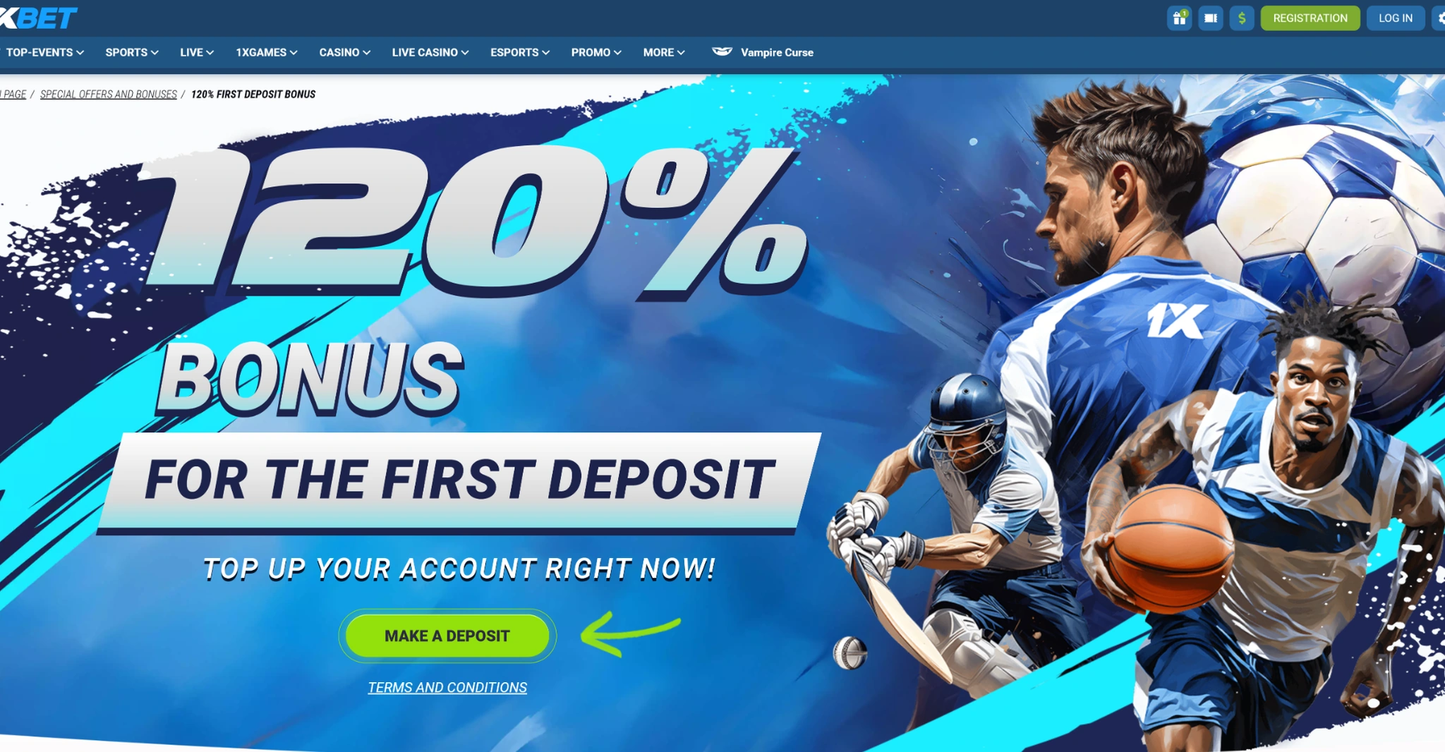Бонусы 1xBET